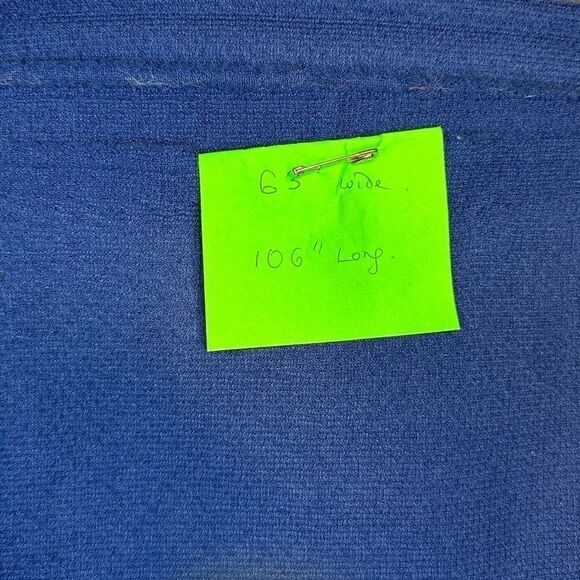 Vintage Deep Blue women’s suiting fabric Approx 3 yards x 1.75 yards - Picture 2 of 9